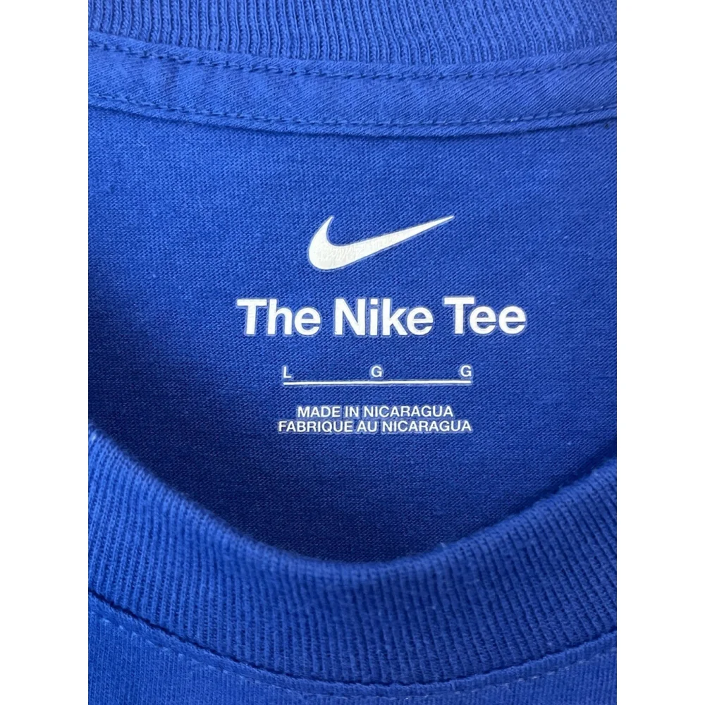 Nike Boise State Broncos T Shirt Youth Large 14-16 Blue Short Sleeve Dri-Fit NWT